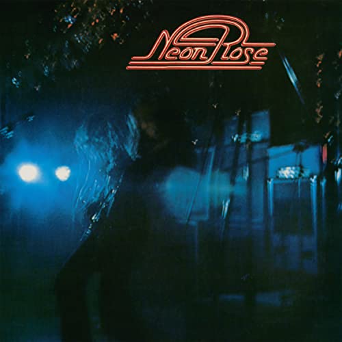 CD cover for Neon Rose album, featuring a blurred figure in blue light.