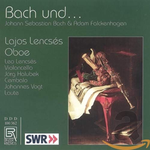 CD cover featuring a painting of a man with an oboe and cello.