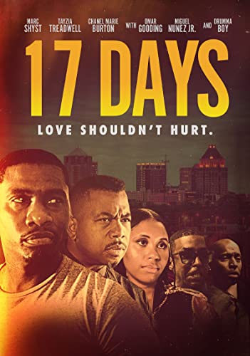 17 Days" DVD cover featuring four people and a city skyline.