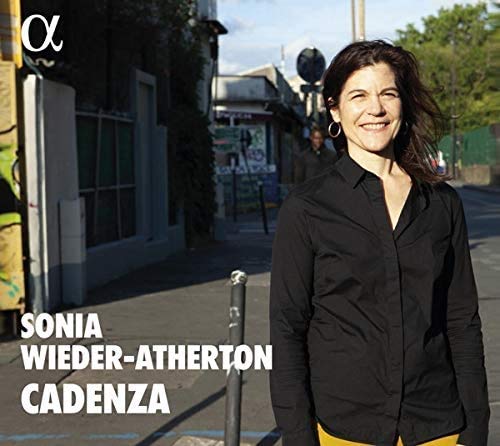 CD cover featuring portrait of Sonia Wieder-Atherton, a woman with dark hair.