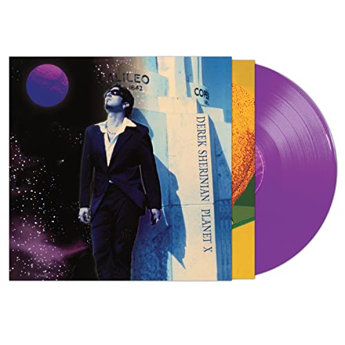 Derek Sherinian Planet X vinyl record with purple disc and cover art.