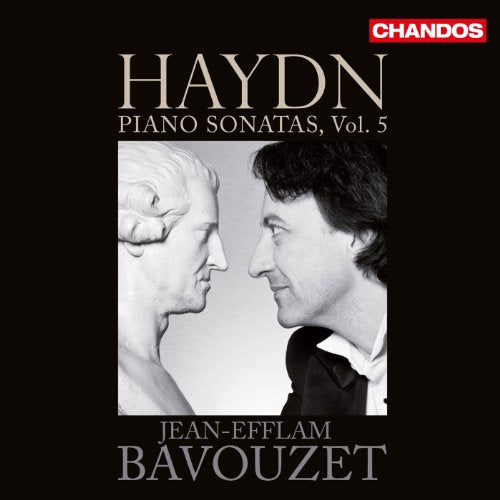 Black album cover with a black-and-white image of a bust and a man.