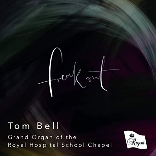 CD cover for "Freak Out" by Tom Bell, with abstract dark swirls.