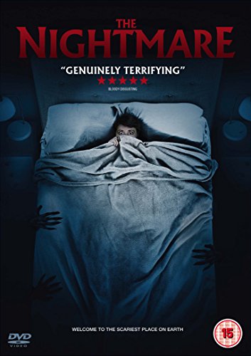 DVD cover for "The Nightmare" with a frightened child in bed and shadowy hands.