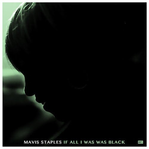 Mavis Staples vinyl album cover featuring a silhouette of a woman's profile.