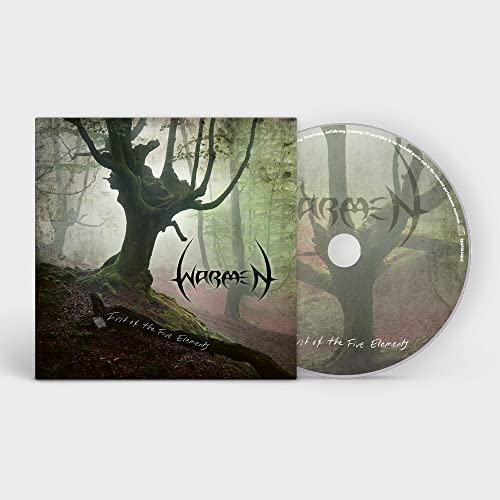 CD case and disc for Warmen's "First of the Five Elements" album, featuring a tree.