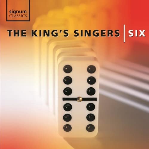 CD cover for The King’s Singers’ “Six” featuring dominoes.