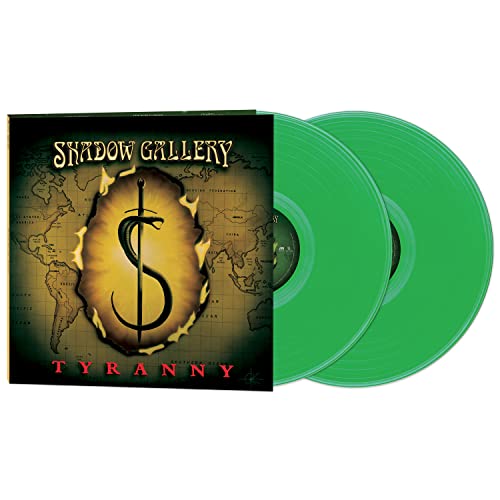 Shadow Gallery Tyranny" vinyl record with green discs and ornate cover art.