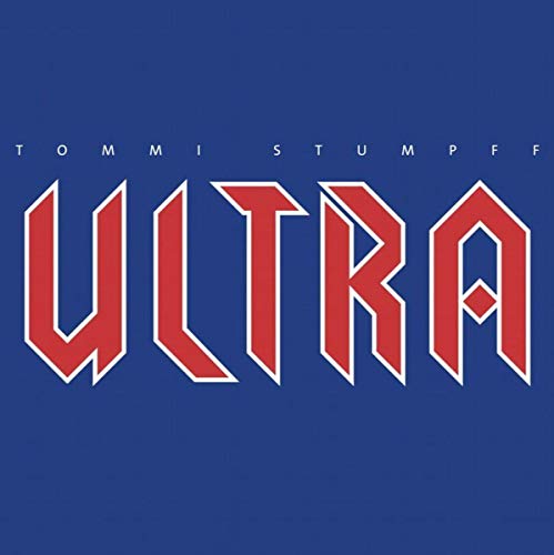 Blue background with red and white outlined text reading "ULTRA" and "Tommi Stumpff".
