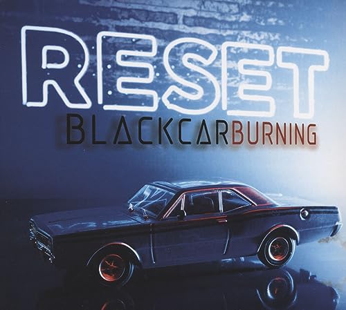 CD cover for "Reset" by Blackcarburning, featuring a classic car.