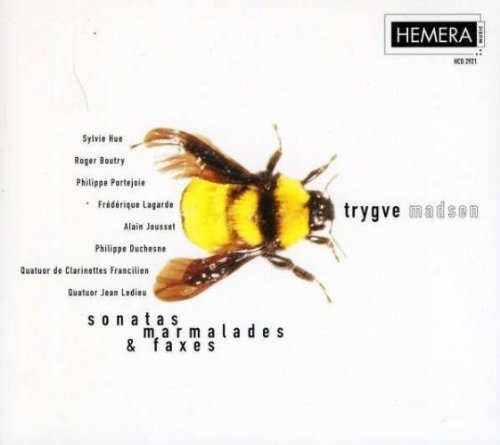 CD album cover featuring a bumblebee and text on a white background.