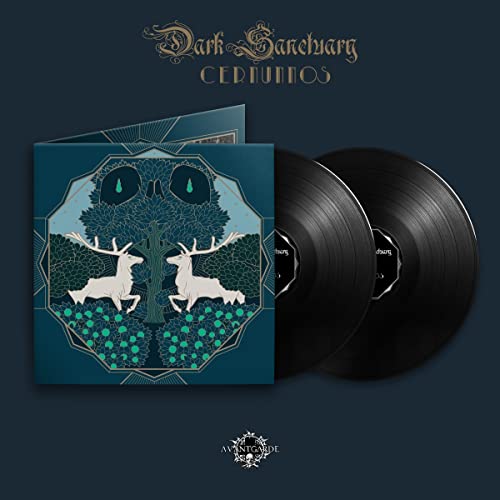 Double vinyl record with cover art depicting deer and a stylized tree.