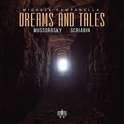 "CD cover featuring a dark tunnel with light at the end, titled 'Dreams and Tales'."
