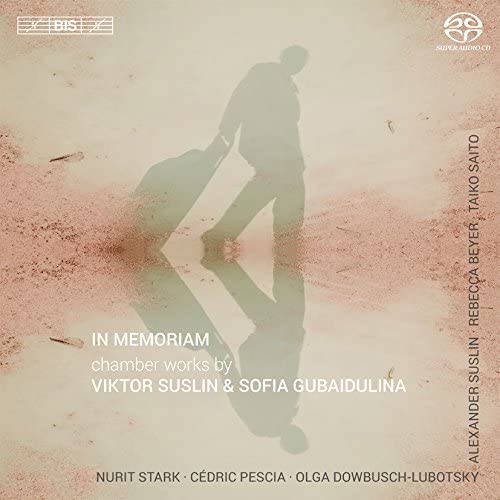 CD cover: Silhouette of a person with a cello against a textured background.