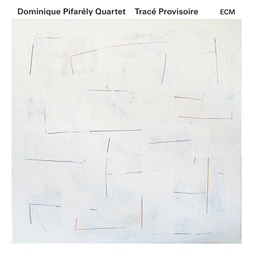 A CD cover featuring an abstract, white, and grey design with black and red lines.