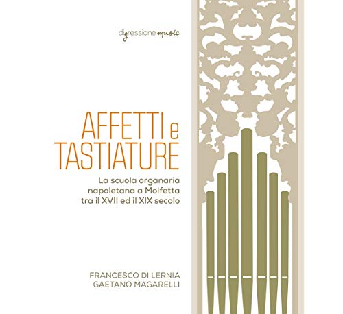 CD cover with ornate beige design and text: "Affetti e tastiature".