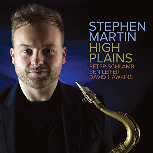 CD cover featuring musician Stephen Martin and a saxophone.