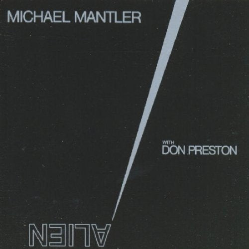 Album cover for Michael Mantler’s “Alien” with diagonal silver stripe.