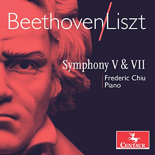 CD cover with Beethoven's portrait and text "Beethoven/Liszt" and "Symphony V & VII".