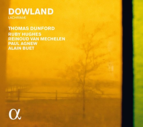 "Album cover with orange-toned landscape, white text, and green stripe on the right edge."