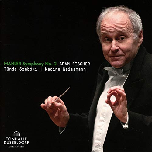 Conductor Adam Fischer on CD cover for Mahler’s Symphony No. 2.