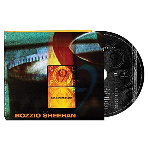 CD case for “Nine Short Films” by Bozzio & Sheehan, abstract cover.