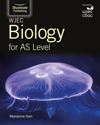 "Textbook cover with a jellyfish image and title 'WJEC Biology for AS Level'."