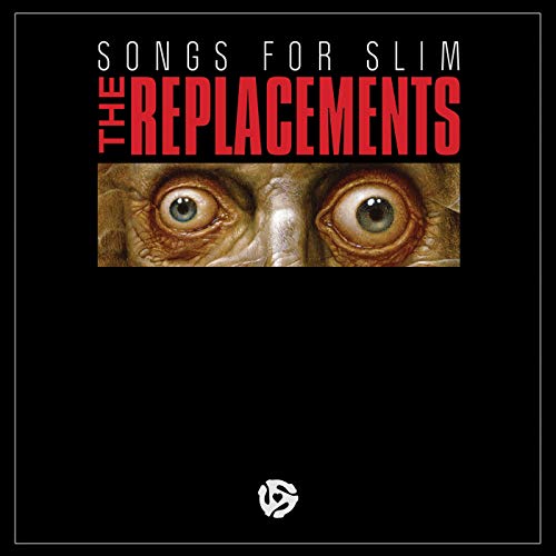 Black vinyl album cover with a close-up of aged eyes and red and white text.