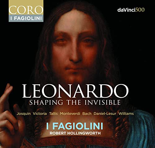 CD cover featuring a detail from Leonardo da Vinci’s “Salvator Mundi.”