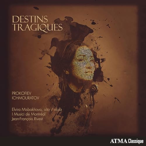 CD cover featuring a portrait of a woman formed from text.