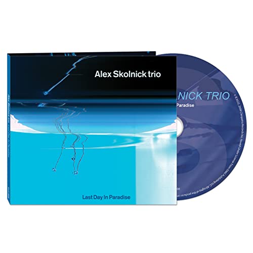 CD case and disc for Alex Skolnick Trio’s “Last Day In Paradise.”