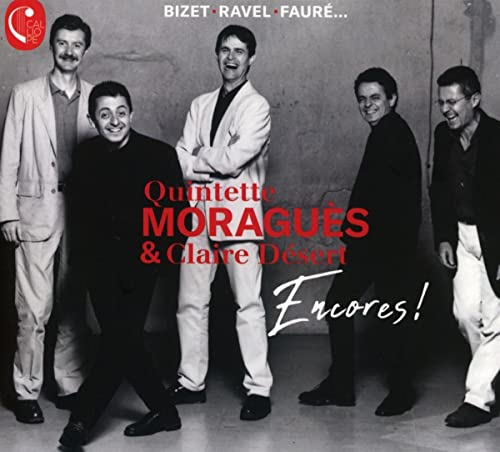 CD cover featuring a group of five smiling musicians in formal wear.