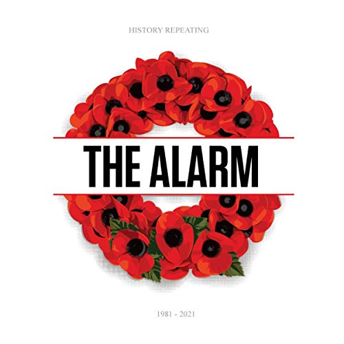 Album cover for The Alarm’s “History Repeating” featuring a poppy wreath.