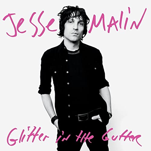 Jesse Malin album cover: black and white portrait with pink text.