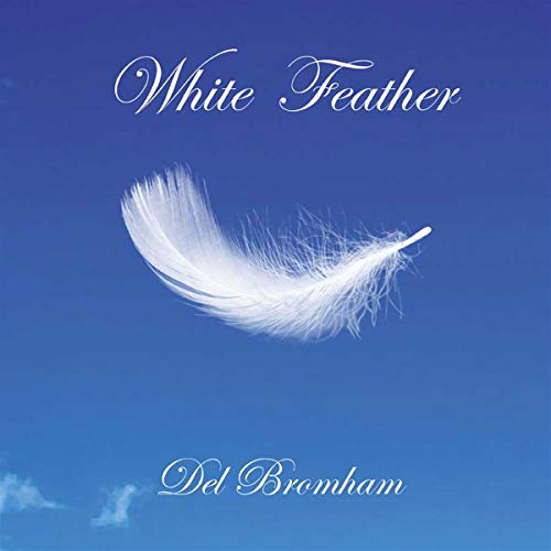 White feather image on a CD case for Bromham Del’s album.