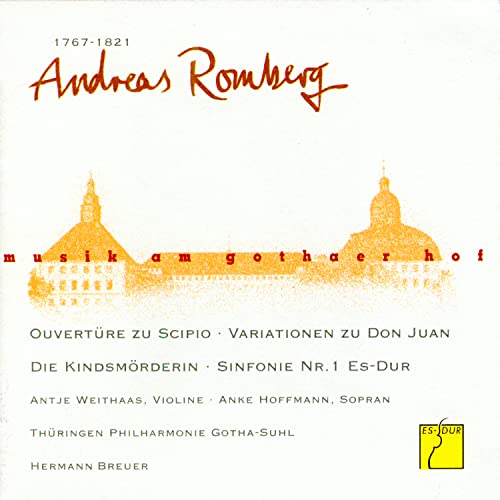 CD cover for Andreas Romberg’s "Music at the Court of Gotha," featuring a castle.