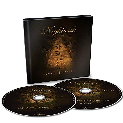 Nightwish album “HUMAN. :II: NATURE.” with two CDs, dark cover art.