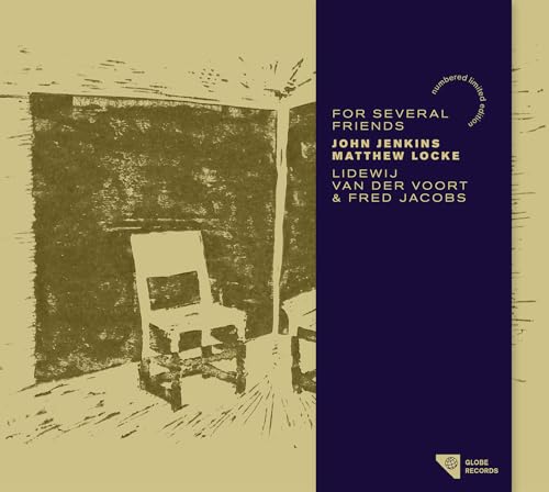 CD cover: a chair in a room, text listing composers and artists.