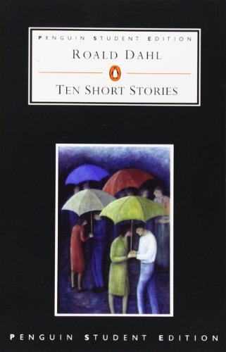 "Book cover: black background, white title box, and illustration of people with umbrellas."
