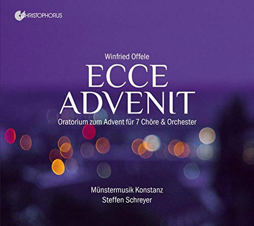 The image depicts a CD cover with a purple background and white text. A concise, descriptive alt text for the image is: "Purple CD cover with white text and bokeh lights."