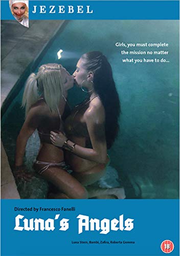 DVD cover for "Luna's Angels" featuring two women in a pool.