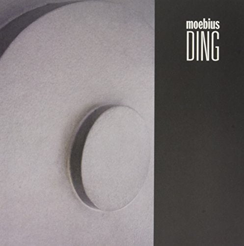 "Album cover with abstract light purple design and 'moebius DING' text on dark purple background."