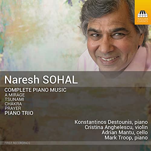 CD cover featuring portrait of composer Naresh Sohal, with text details.