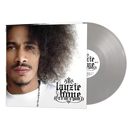 Silver vinyl record with album cover featuring a portrait of Layzie Bone.