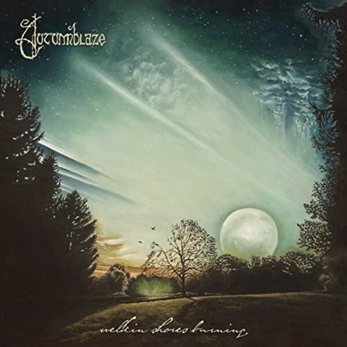 CD cover: dark landscape with a full moon and swirling sky.