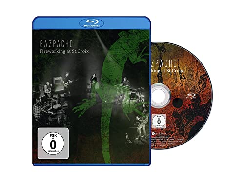Blu-ray case for Gazpacho’s “Fireworking at St. Croix” with artwork and disc.