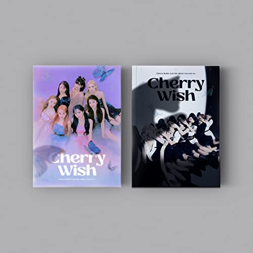 Cherry Bullet “Cherry Wish” CD album with group photos, two versions shown.