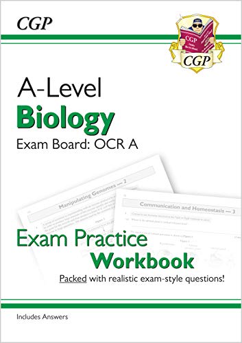 New A-Level Biology: OCR A Year 1 & 2 Exam Practice Workbook - includes Answers (CGP A-Level Biology)