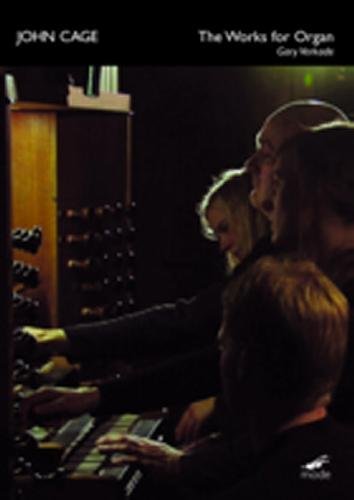 "Cover art for John Cage's 'The Works for Organ' DVD, featuring a man playing an organ."