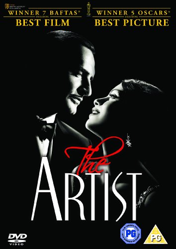 DVD cover for "The Artist" featuring a couple in black and white.